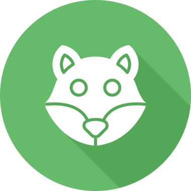 hayvan kurt ikonu vektör illüstrasyonu