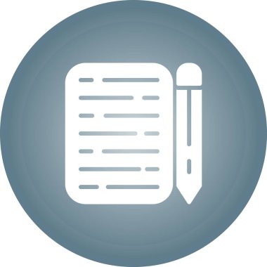 belge ile kurşun kalem simgesini. vektör çizim