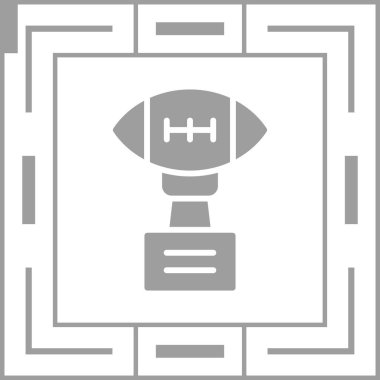 Futbol simgesi, vektör illüstrasyonu