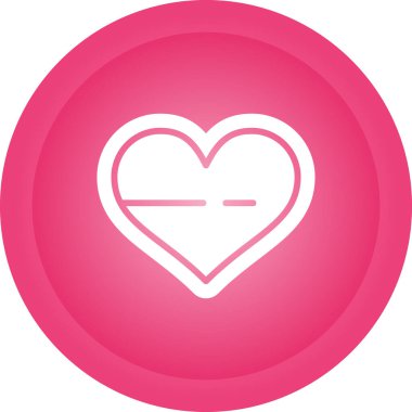 Kişisel ve ticari kullanım için kalp vektörü simgesi simgesi vektör çizimi..