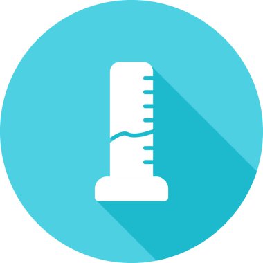 Termometre renkli vektör simgesi