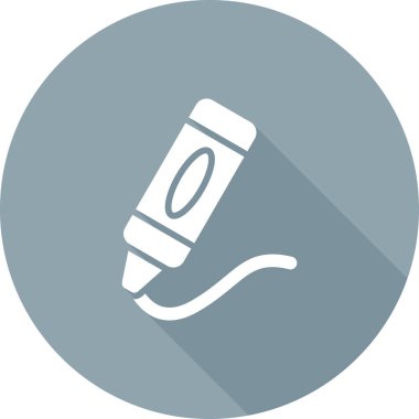 El feneri düz simgesi, vektör illüstrasyonu