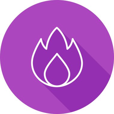 Yangın. Web simgesi basit illüstrasyon