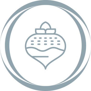 Bir tekne simgesinin vektör illüstrasyonu