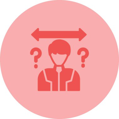 Soru işareti. Web simgesi basit illüstrasyon