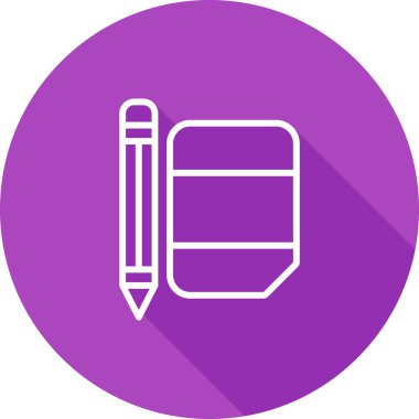 Kalem. Web simgesi basit illüstrasyon