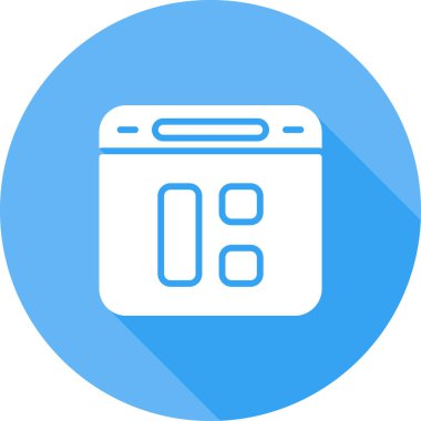 çamaşır makinesi simgesi arka planda izole