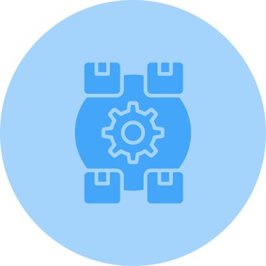 Teçhizat Web simgesi basit illüstrasyon