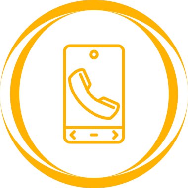 Telefon simgesi vektör illüstrasyonu