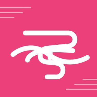 Modern b 'nin vektör illüstrasyonu