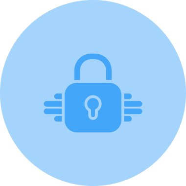 kilit vektör simgesi modern basit illüstrasyon