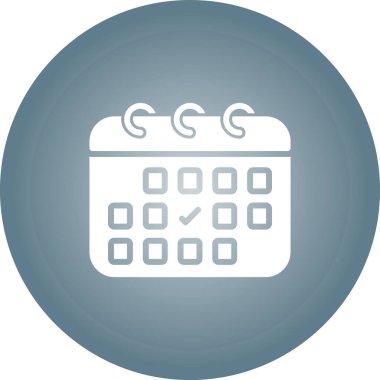 Takvim simgesi vektör illüstrasyonu