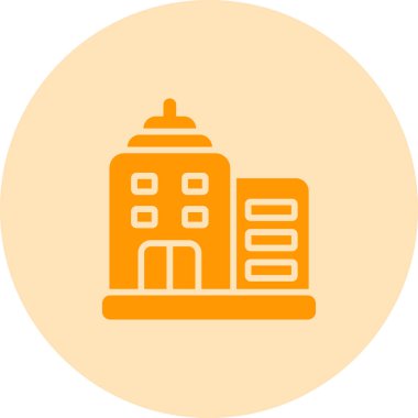 Mimari. Web simgesi basit illüstrasyon