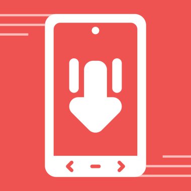 cep telefonu simgesi. vektör illüstrasyonu