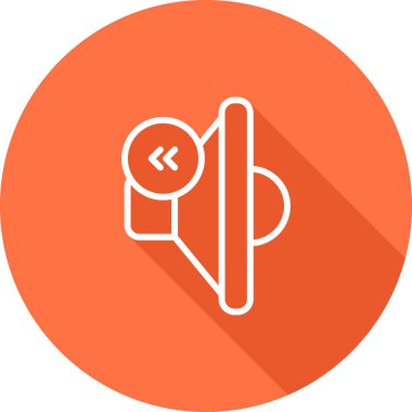 Konuşmacı. Web simgesi basit illüstrasyon