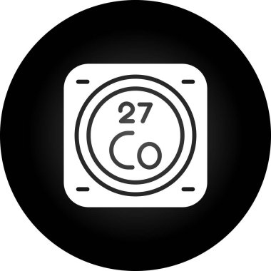 metal kimyasal element simgesi, basit satır biçimi