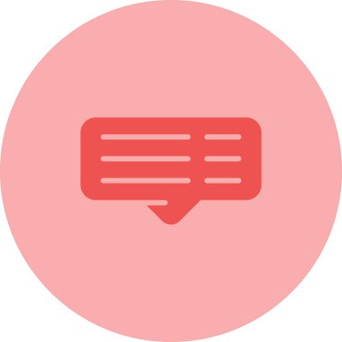 Sohbet mesajı. Web tasarımı