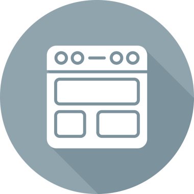 Mutfak ağ simgesi vektörü