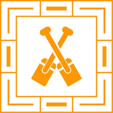 Tek izole edilmiş ikon turuncusunun vektör illüstrasyonu