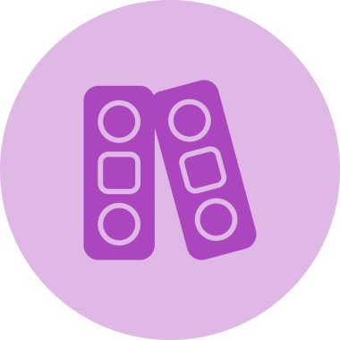 İlaç. Web simgesi basit illüstrasyon