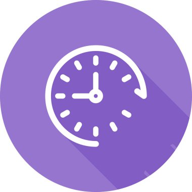 Saat simgesi vektör illüstrasyonu