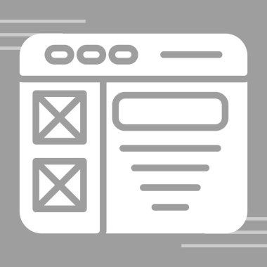 Tarayıcı pencere simgesi ana hat biçiminde