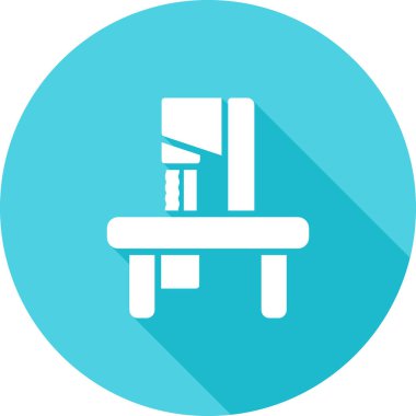 Sandalye. Web simgesi basit illüstrasyon