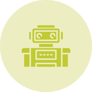 Robot simgesinin vektör illüstrasyonu