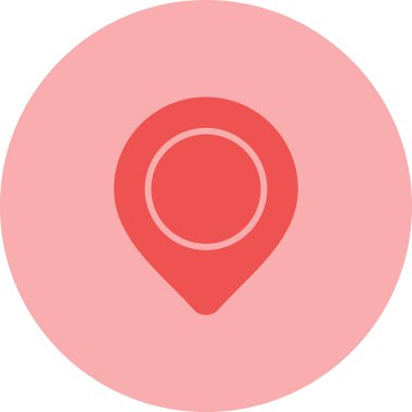 konum. Web simgesi basit illüstrasyon