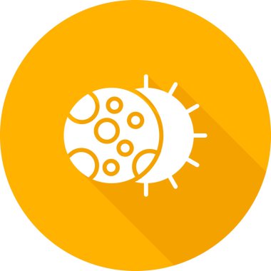 Virüs simgesi. vektör illüstrasyonu.