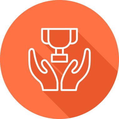 Kupa. Web simgesi basit tasarım