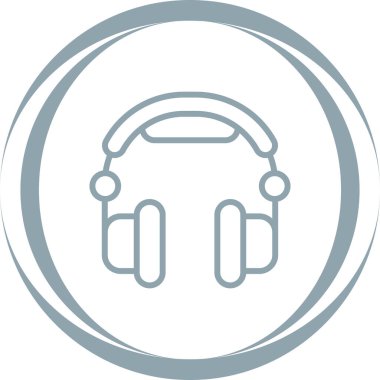 kulaklık simgesi çizimi, vektör 