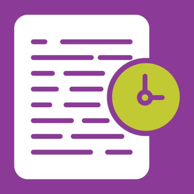 Zaman simgesi vektör illüstrasyonu