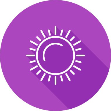 Vektör güneş simgesi illüstrasyonu