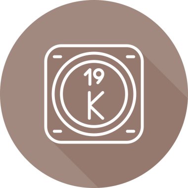 Bir çember simgesinin vektör illüstrasyonu