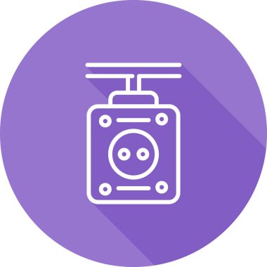 gaz simgesi soyut arkaplanda izole edildi