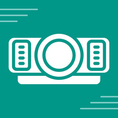 Mavi arkaplanda yeşil bilgisayar monitörü ve akıllı telefon simgesi izole edildi. Elektronik cihaz işareti. İnternet bağlantısı. Soyut çember rastgele noktalar. vektör illüstrasyonu