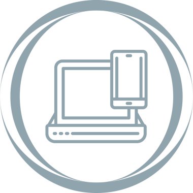 Bilgisayar. Web simgesi basit illüstrasyon