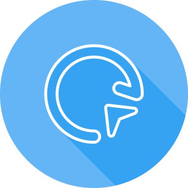 Bir motosiklet simgesinin vektör çizimi