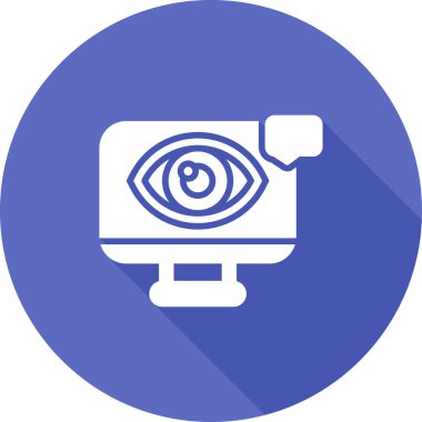 Göz. Web simgesi basit illüstrasyon