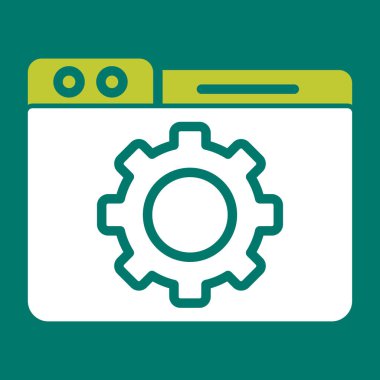 Simge, vektör illüstrasyonu ayarlanıyor