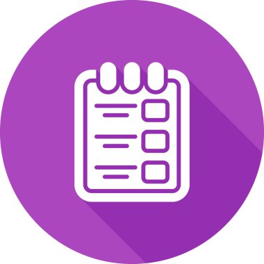 Kontrol listesi vektör simgesi modern illüstrasyon