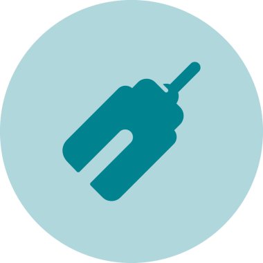 Mavi şişe simgesinin vektör illüstrasyonu