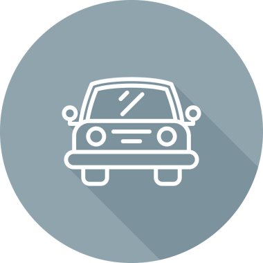 araba vektör simgesi modern basit vektör illüstrasyonu