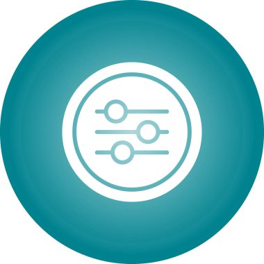 Güzel Ayarlar vektör satırı simgesi