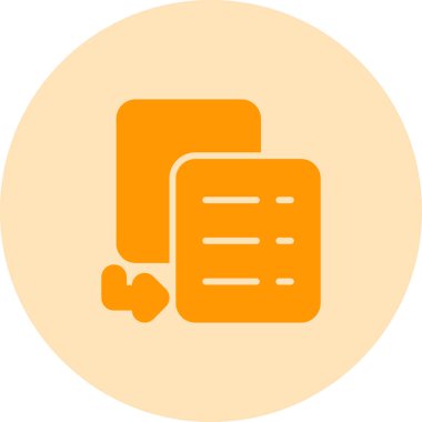 Dosya simgesinin vektör illüstrasyonu