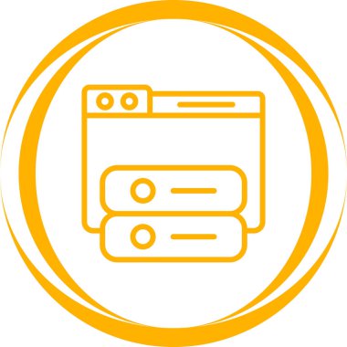 Windows web simgesi vektör çizimi