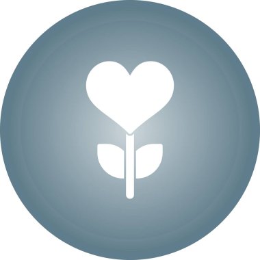 Bir kalp simgesinin vektör illüstrasyonu