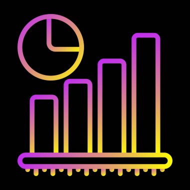 grafik ikonu vektör illüstrasyonu