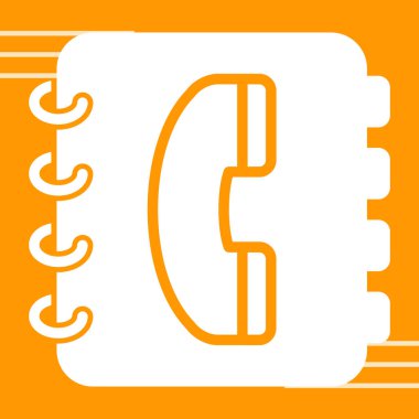 telefon simgesi, basit vektör illüstrasyonu